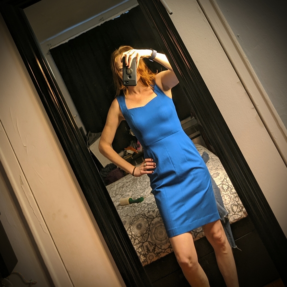 Banana Republic sweetheart neckline dress